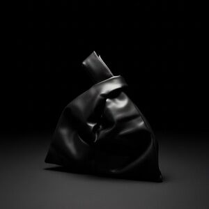 Black Minimal Tote Bag – Modern Statement Purse